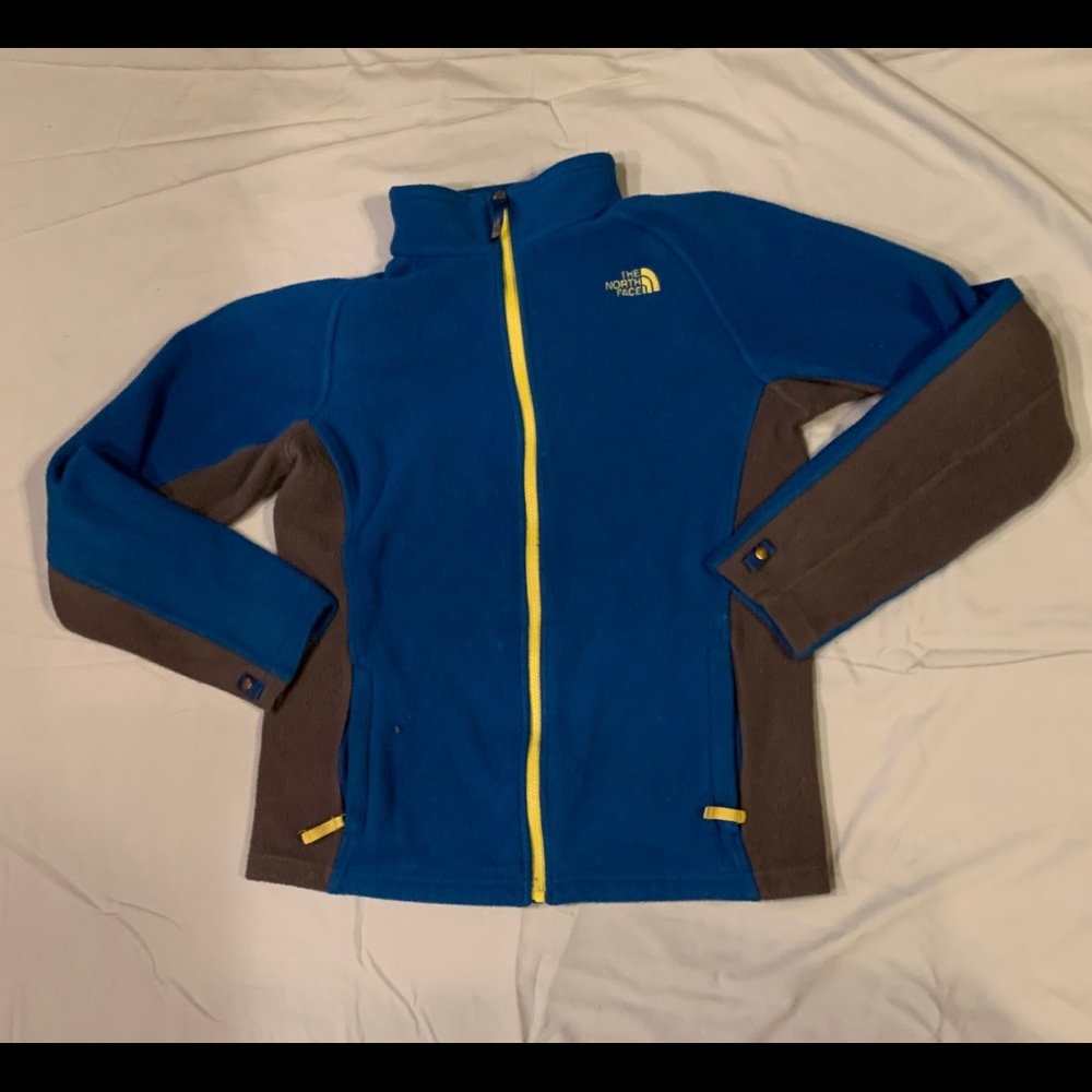 North face  blue zip up